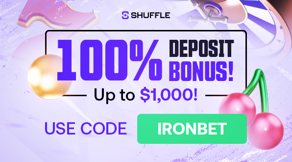 Shuffle - 100% Deposit Bonus - Use Code IRONBET